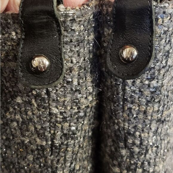 Stuart Weitzman Moto Harness Mid-Calf Tweed Boots - Picture 11 of 14